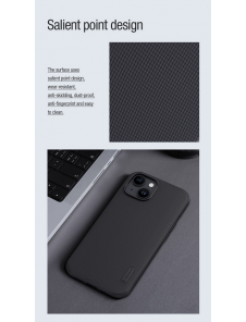 Nillkin Super Frosted PRO magnetiskt bakskal till Apple iPhone 15 Plus Blå