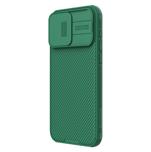 Nillkin CamShield PRO hårt fodral till Apple iPhone 15 Pro Max Djupt grönt