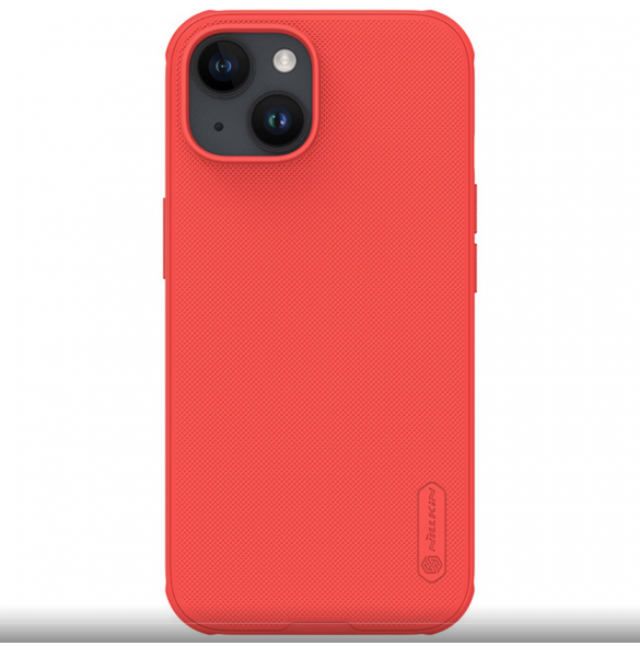 Nillkin Super Frosted PRO bakskal till Apple iPhone 15 Röd (utan logotyp)