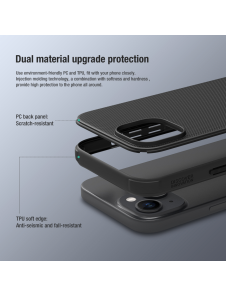 Nillkin Super Frosted PRO bakskal till Apple iPhone 15 Röd (utan logotyp)