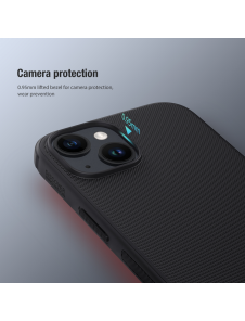 Nillkin Super Frosted PRO bakskal till Apple iPhone 15 Röd (utan logotyp)