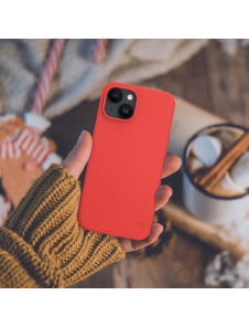Nillkin Super Frosted PRO bakskal till Apple iPhone 15 Röd (utan logotyp)