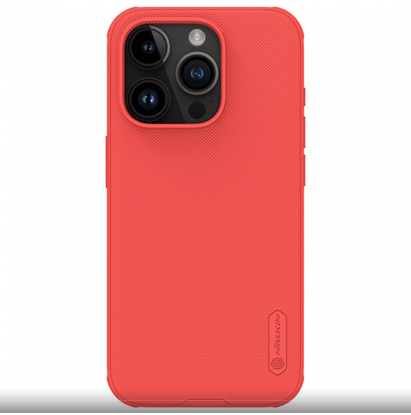 Nillkin Super Frosted PRO bakskal till Apple iPhone 15 Pro Röd (utan logotyp)