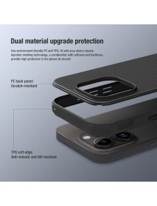 Nillkin Super Frosted PRO bakskal till Apple iPhone 15 Pro Röd (utan logotyp)