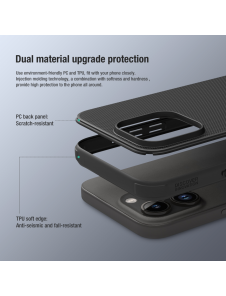 Nillkin Super Frosted PRO bakskal till Apple iPhone 15 Pro Max Deep Green (utan logotyp)