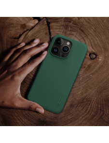 Nillkin Super Frosted PRO bakskal till Apple iPhone 15 Pro Deep Green (utan logotyp)