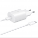 EP-TA800EWE + EP-DA705BWE Samsung 25W reseladdare + USB-C/USB-C datakabel Vit (OOB Bulk)