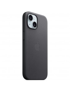 MT393ZM/A Apple FineWoven Fodral med MagSafe för iPhone 15 Svart