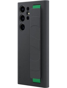 Samsung Silicone Grip Smartphone Fodral EF-GS918TBE för Galaxy S23 Ultra, Mobiltelefonfodral, Svart
