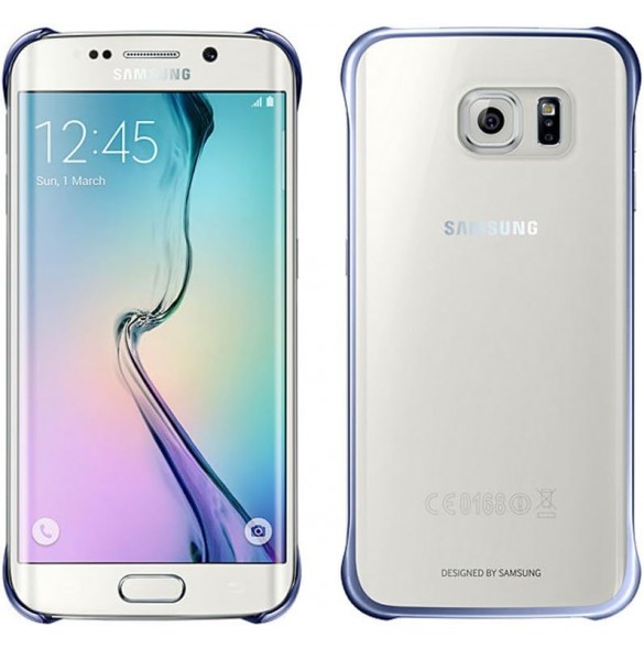 Galaxy S6 Edge Clear Cover svart EF-QG925BBEGWW