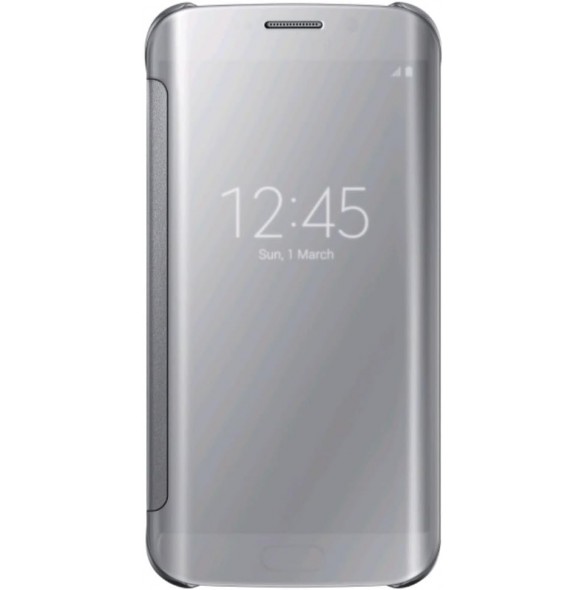 Samsung EF-ZG920BSE Mobiltelefonfodral med genomskinlig sikt Transparent skal för Galaxy S6, Silver