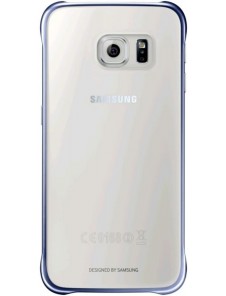 Samsung EF-QG920BBE Protective Slimline Clip-On Case Cover för Galaxy S6 - Metallic Svart/Klar