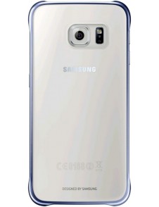 Samsung EF-QG920BBE Protective Slimline Clip-On Case Cover för Galaxy S6 - Metallic Svart/Klar