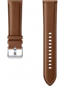 Samsung Stitch Leather ET-SLR84LAE äkta läderarmband för Galaxy Watch3 22mm Brun