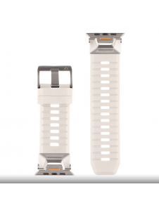 Tactical Tough Band för Apple Watch Ultra Light Grey