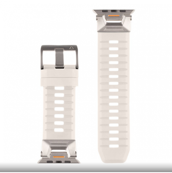 Tactical Tough Band för Apple Watch Ultra Light Grey