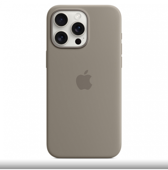 MT1Q3ZM/A Apple Silikon Magsafe Skal för iPhone 15 Pro Max Clay