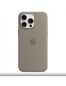 MT1Q3ZM/A Apple Silikon Magsafe Skal för iPhone 15 Pro Max Clay
