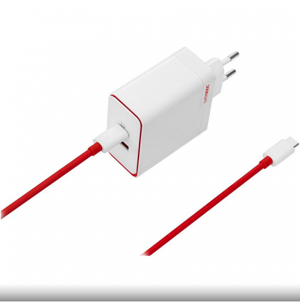 OnePlus SUPERVOOC 100W Dubbel USB-A/USB-C reseladdare Vit