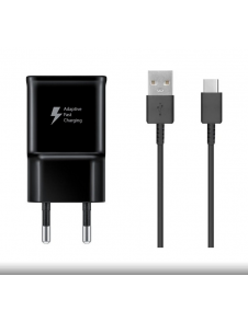 EP-TA200EBE + EP-DG970BBE Samsung 15W reseladdare + USB-C datakabel svart (OOB Bulk)