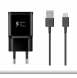 EP-TA200EBE + EP-DG970BBE Samsung 15W reseladdare + USB-C datakabel svart (OOB Bulk)