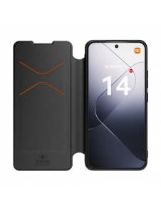 Gjord för Xiaomi bokfodral med halsband för Xiaomi 14 Black