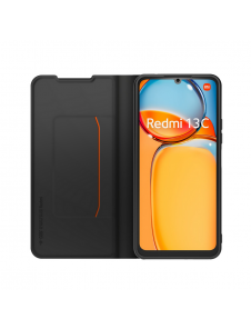 Gjord för Xiaomi bokfodral med halsband för Xiaomi Redmi 13C Black