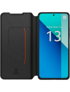 Gjord för Xiaomi Bokfodral med halsband för Xiaomi Redmi Note 13 4G Svart