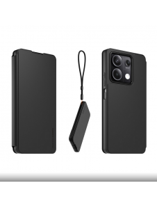 Gjord för Xiaomi Bokfodral med halsband för Xiaomi Redmi Note 13 5G Svart