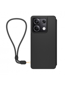 Gjord för Xiaomi Bokfodral med halsband för Xiaomi Redmi Note 13 5G Svart