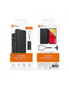 Gjord för Xiaomi bokfodral med halsband för Xiaomi Redmi Note 13 Pro 4G Black