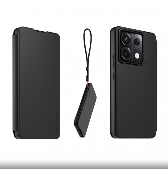 Gjord för Xiaomi bokfodral med halsband för Xiaomi Redmi Note 13 Pro 5G Black