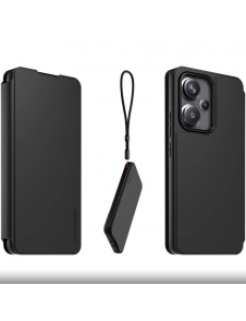 Gjord för Xiaomi Bokfodral med halsband för Xiaomi Redmi Note 13 Pro+ Svart