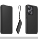 Gjord för Xiaomi Bokfodral med halsband för Xiaomi Redmi Note 13 Pro+ Svart