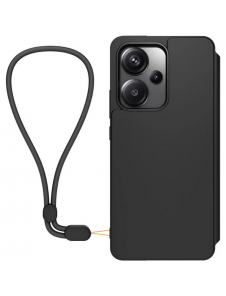 Gjord för Xiaomi Bokfodral med halsband för Xiaomi Redmi Note 13 Pro+ Svart