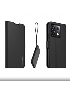 Gjord för Xiaomi bokställsfodral med halsband för Xiaomi Redmi Note 13 Pro 5G Black
