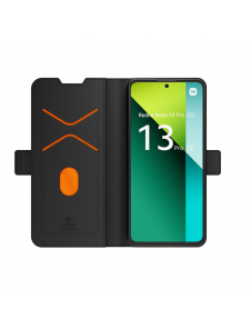 Gjord för Xiaomi bokställsfodral med halsband för Xiaomi Redmi Note 13 Pro 5G Black