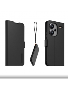 Gjord för Xiaomi bokställsfodral med halsband för Xiaomi Redmi Note 13 Pro+ 5G Svart