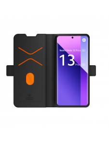 Gjord för Xiaomi bokställsfodral med halsband för Xiaomi Redmi Note 13 Pro+ 5G Svart