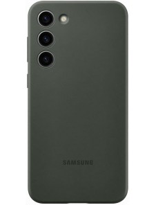 Samsung silikon smartphonefodral EF-PS916TGE för Galaxy S23+, mobilfodral, silikon, reptålig, slimmad design, kaki