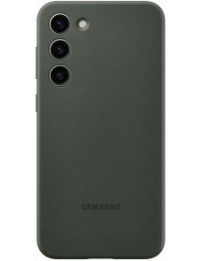 Samsung silikon smartphonefodral EF-PS916TGE för Galaxy S23+, mobilfodral, silikon, reptålig, slimmad design, kaki
