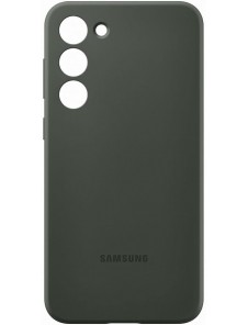 Samsung silikon smartphonefodral EF-PS916TGE för Galaxy S23+, mobilfodral, silikon, reptålig, slimmad design, kaki