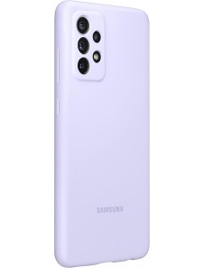 Samsung Silikon Smartphone Cover EF-PA725 för Galaxy A72 Mobiltelefonfodral, Silikon, Lila