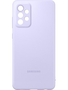 Samsung Silikon Smartphone Cover EF-PA725 för Galaxy A72 Mobiltelefonfodral, Silikon, Lila