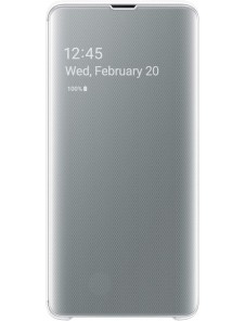 Samsung Galaxy S10 5G - Clear View Cover EF-ZG977CWE, Vit