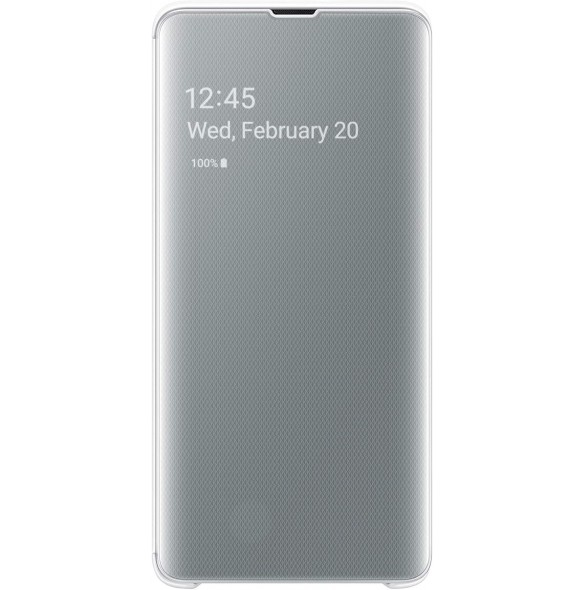 Samsung Galaxy S10 5G - Clear View Cover EF-ZG977CWE, Vit