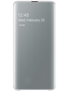 Samsung Galaxy S10 5G - Clear View Cover EF-ZG977CWE, Vit