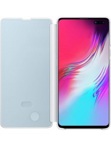 Samsung Galaxy S10 5G - Clear View Cover EF-ZG977CWE, Vit