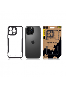 Tactical Quantum Stealth-skal till Apple iPhone 16 Pro Max Klar/svart