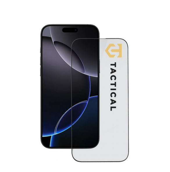Tactical Glass Shield 5D för Apple iPhone 16 Pro Max Svart